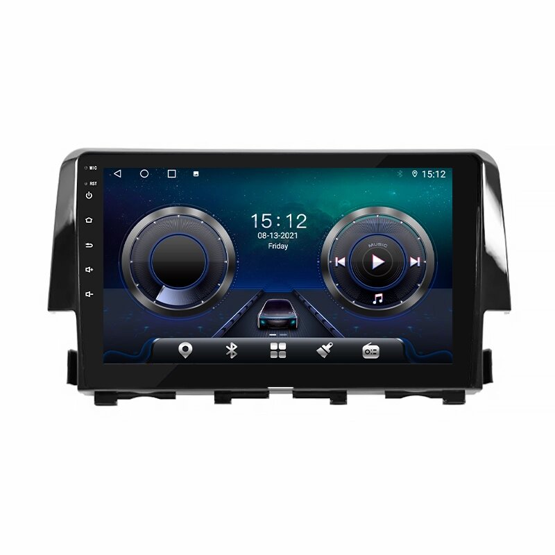 Штатна автомобільна магнітола Lesko Honda Civic 2016+ 4+64 GB 4G+CarPlay Premium 9" від компанії Лізок - фото 1