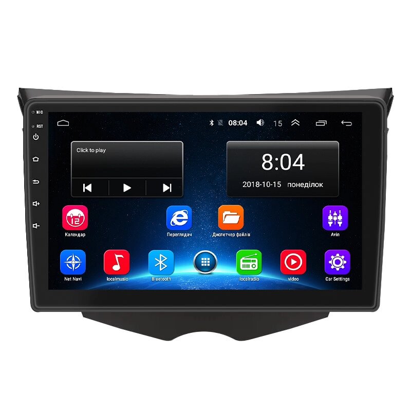 Штатна магнітола Lesko для Hyundai Veloster I Рестайлінг 2015-2017 9" 2/32Gb Wi-Fi GPS Base (12136-74357) від компанії Лізок - фото 1