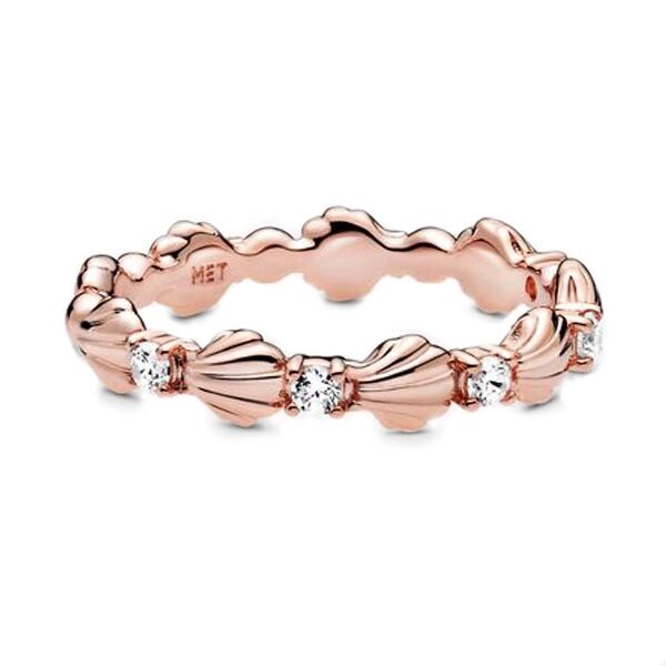 Срібне кільце Pandora Cверкающая морська черепашка Rose 188946C01 50 від компанії Лізок - фото 1