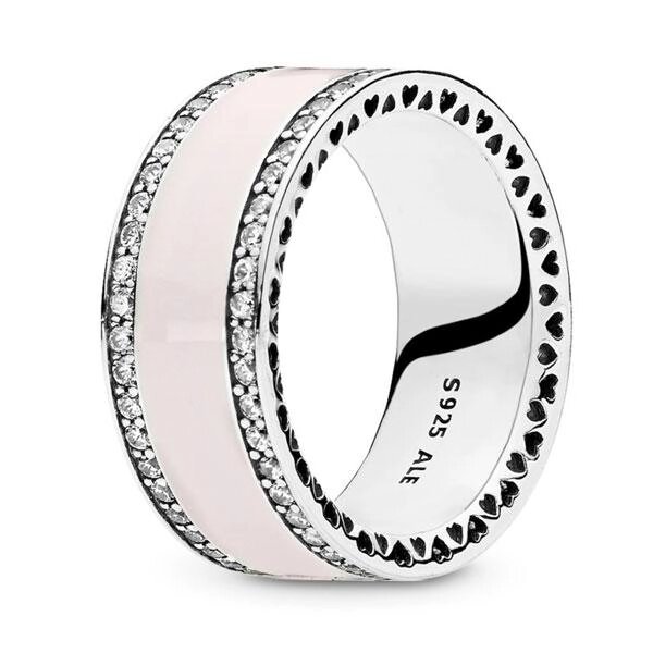 Срібне кільце Pandora Серця Pandora 191024EN40 50 від компанії Лізок - фото 1