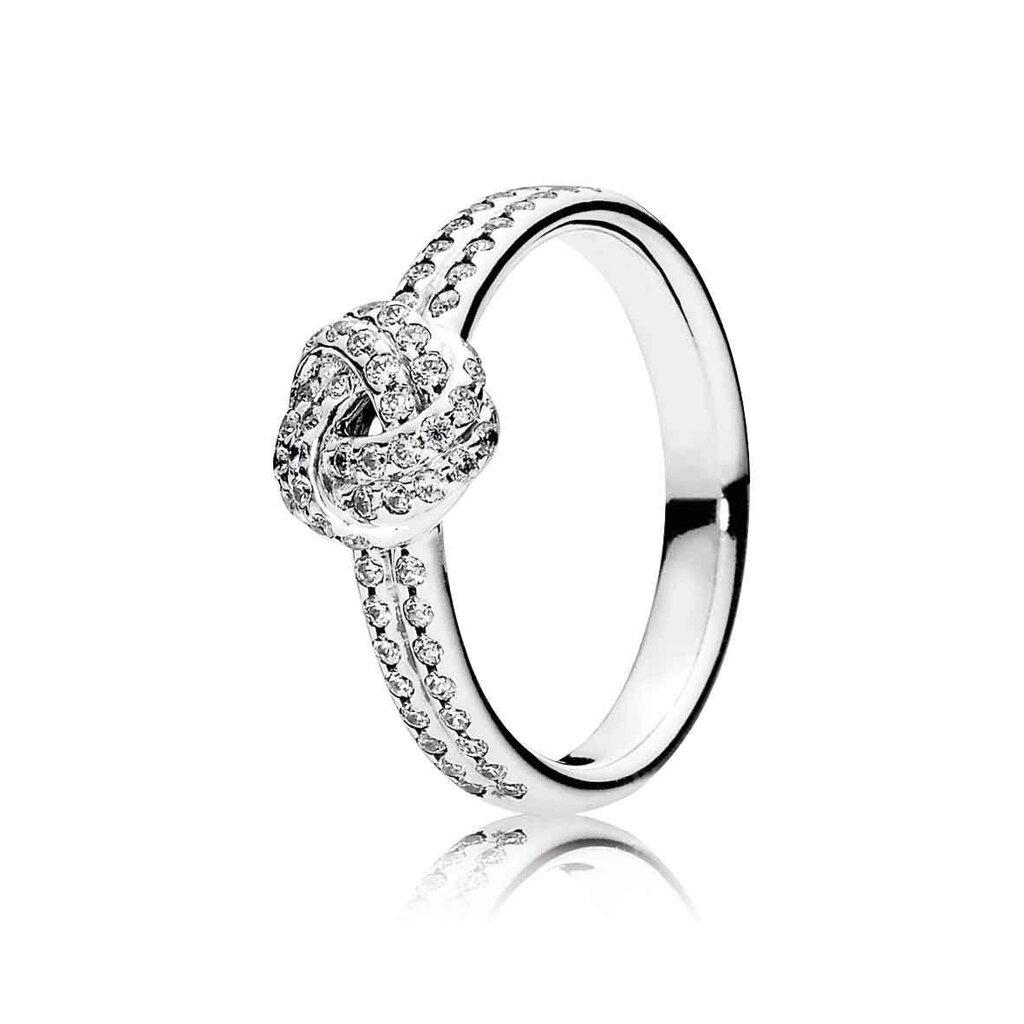 Срібне кільце Pandora Узи любові 190997CZ 58 від компанії Лізок - фото 1