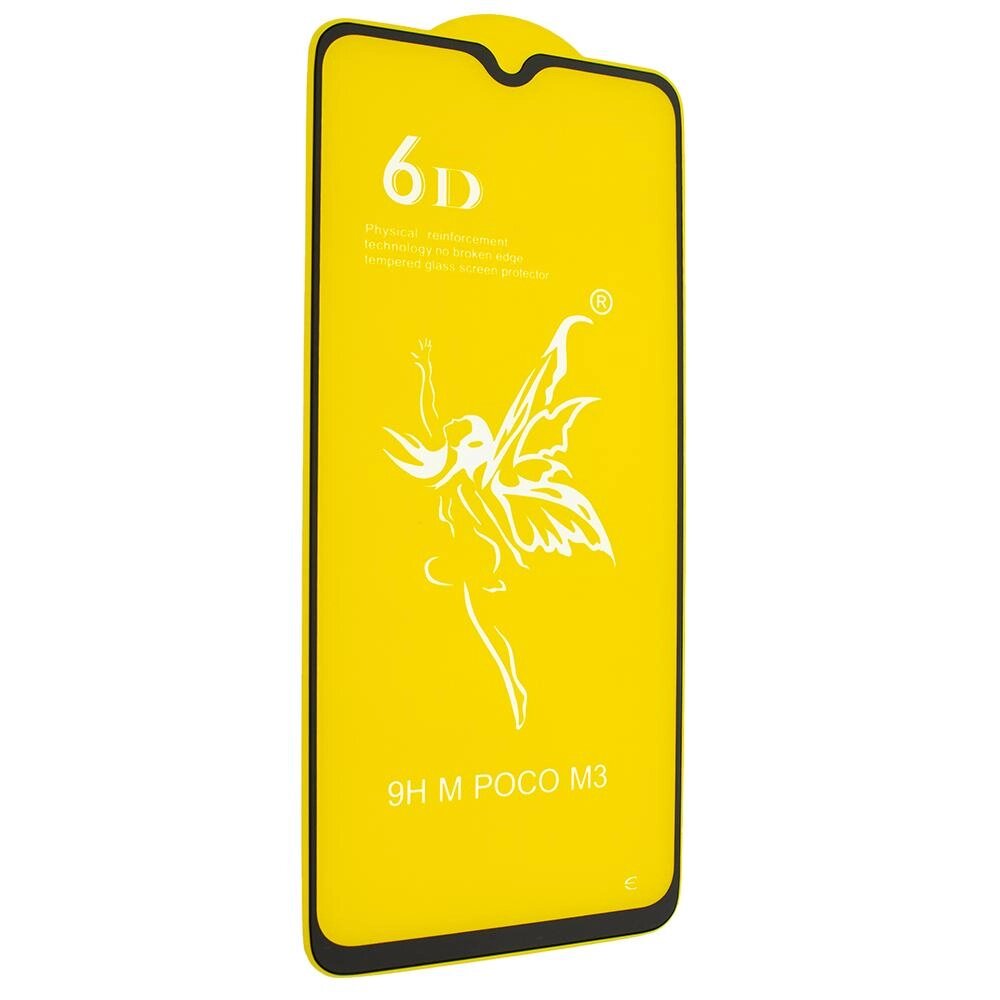 Захисне скло Mirror 6D Glass 9H Poco M3 2021 Black від компанії Лізок - фото 1