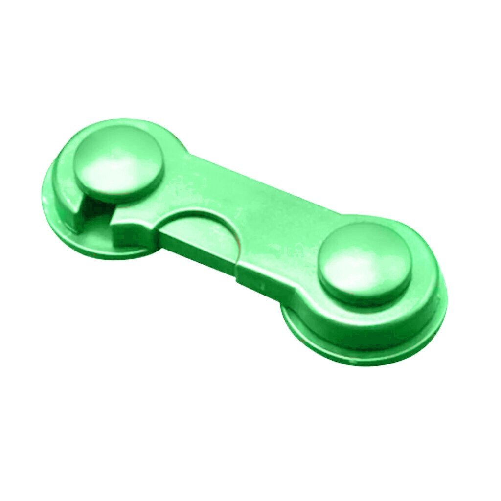 Замок на меблі захист від дітей, блокатор для ящиків Keychain 9,5см Green (16048-hbr) від компанії Лізок - фото 1