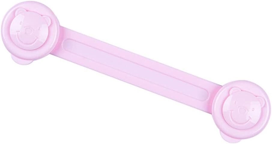 Замок на меблі захист від дітей Keychain 16см Pink (16052-hbr) від компанії Лізок - фото 1