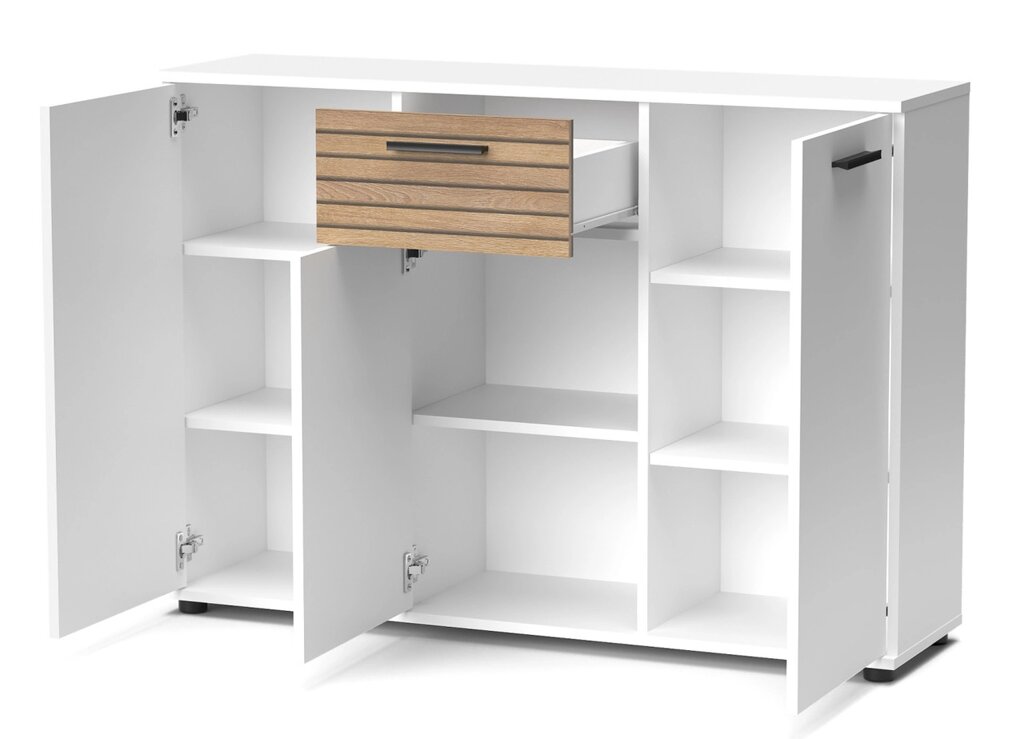 Комод Berno 3 Accord, колір білий /табліла від компанії Інтернет каталог меблів - Меблі Всім - фото 1