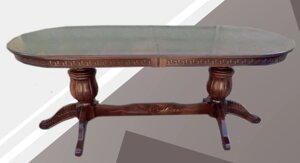 Стіл обідній розкладний Мюнхен MIR, колір горіх