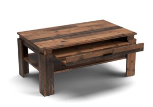 Стіл журнальний з шухлядою Coffe Coft CC04 Accord олд стайл темний