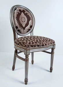 Стілець обідній дерев'яний в класичному стилі для вітальні колір античний пісок Бруно OLB