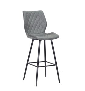 Стілець барний на металевих ніжках TONI BAR 75-ML екошкіра, сірий 1001
