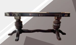 Стіл обідній овальний розкладний Цезар MIR, колір горіх