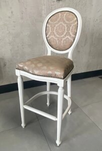 Стілець барний дерев'яний в класичному стилі для вітальні, їдальні, кухні колір золотистий Амелія OLB