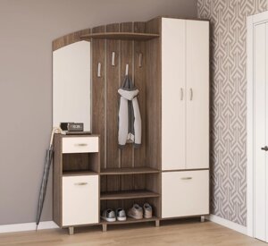 Меблі для передпокою Кароліна Світ меблів, колір дуб катанія черний /світлий беж