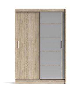 Шафа купе з дзеркалом в сучасному стилі для спальні / вітальні /передпокою /коридору FADO 150 Accord, колір дуб сонома