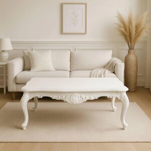 Стіл журнальний в класичному стилі Віконт РКБ-Меблі колір білий