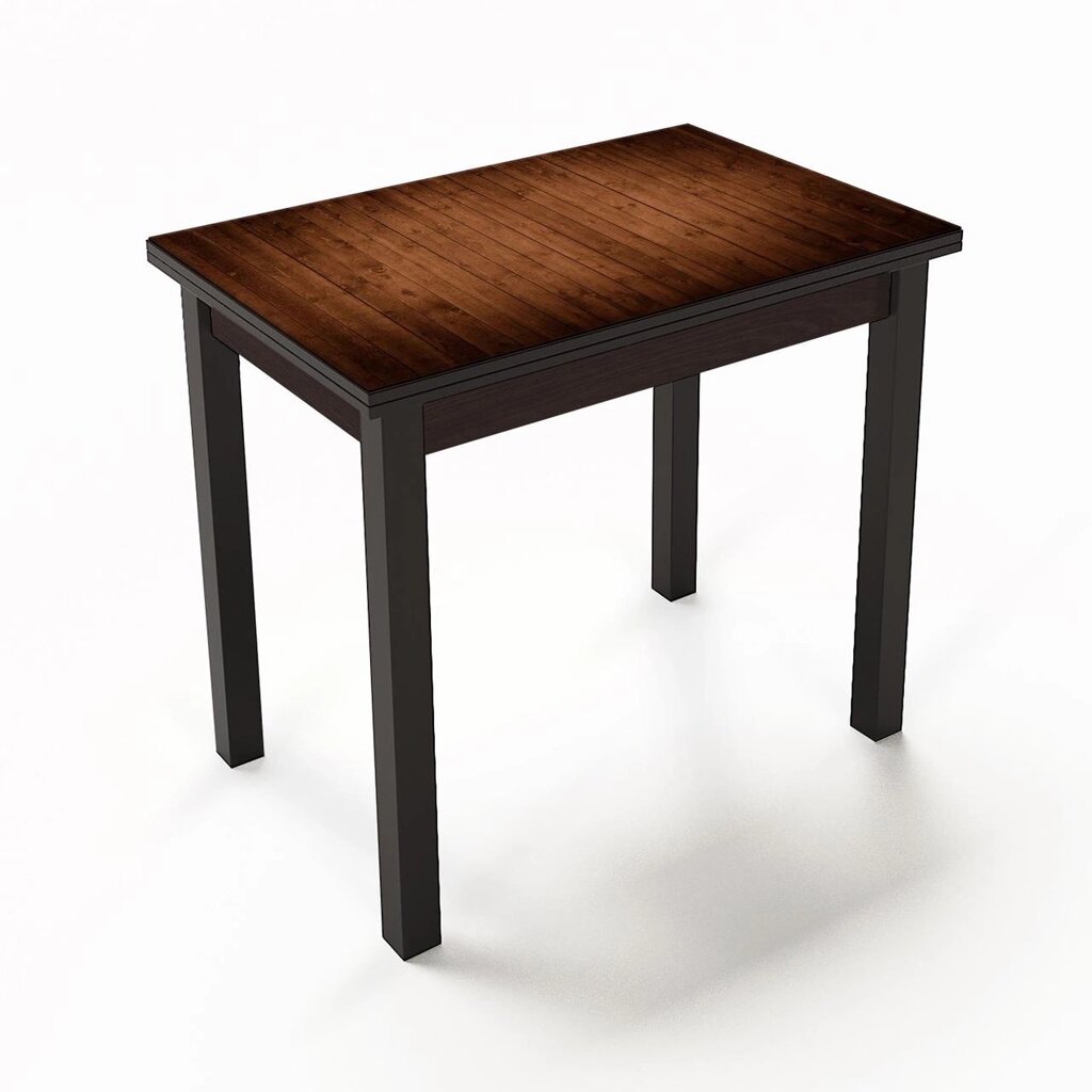Стіл розкладний для кухні зі скляною стільницею Ажур Fusion Furniture, колір венге / скло УФ 15 047 від компанії Інтернет каталог меблів - Меблі Всім - фото 1