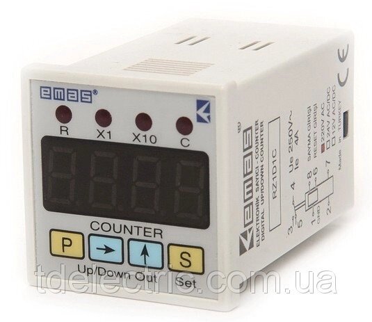 Лічильник цифровий 220V AC CO X1 - (0-9.999) X2 - (10-99.990) від компанії Торговий Дім «ЕЛЕКТРИК» - фото 1