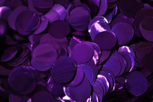Кружочки фіолетові фольговані