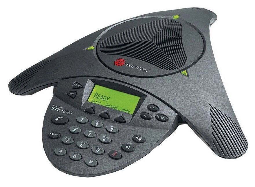 Аналоговий конференц-телефон Polycom SoundStation VTX 1000 від компанії РГЦ: IP-телефонія, call-центр, відеоконферецзв'язок - фото 1