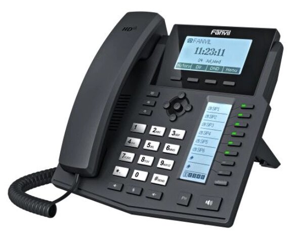IP-телефон Fanvil X5G від компанії РГЦ: IP-телефонія, call-центр, відеоконферецзв'язок - фото 1