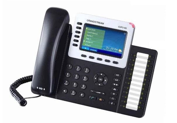 IP-телефон Grandstream GXP2160 від компанії РГЦ: IP-телефонія, call-центр, відеоконферецзв'язок - фото 1
