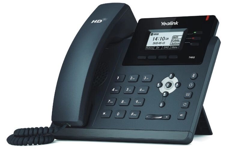 IP-телефон Yealink SIP-T40G від компанії РГЦ: IP-телефонія, call-центр, відеоконферецзв'язок - фото 1