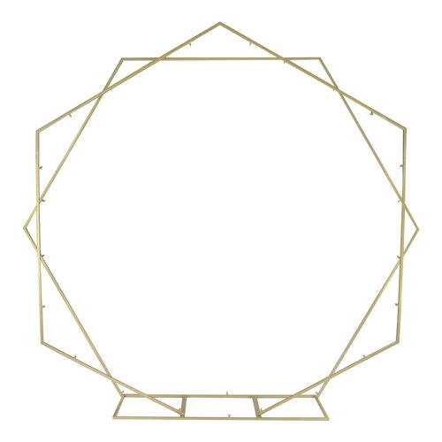 2.4M Подвійна весільна арка шестикутник золото, підставка для фону весільної арки, квадратна основа