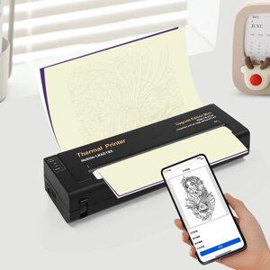 Трафаретний принтер машина портативний термопринтер татуювання принтер трафаретний принтер для татуювання, сумісний з
