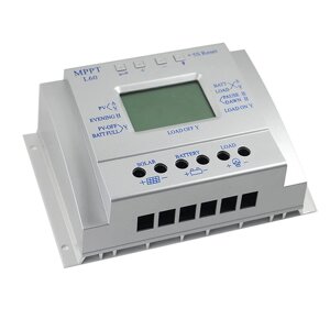 Високоефективний фотоелектричний сонячний контролер заряду 12/24В, РК-дисплей, сумісний з MPPT для управління