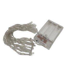 Гірлянда LED-20 3м на 3-х батарейках, світить кольоровим №6383-3