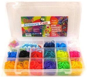 Набір для плетіння з гумок Rainbow Loom 1500шт. мини-станок + аксесуари 2120/МА-23-11