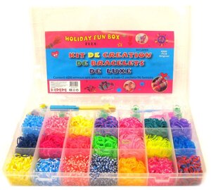 Набір для плетіння з гумок Rainbow Loom 4200шт. станок + аксесуари МА-23-8/2200-2