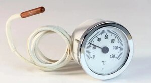Термометр капілярний круглий 120°С, d52 мм в Львівській області от компании Тепловичок
