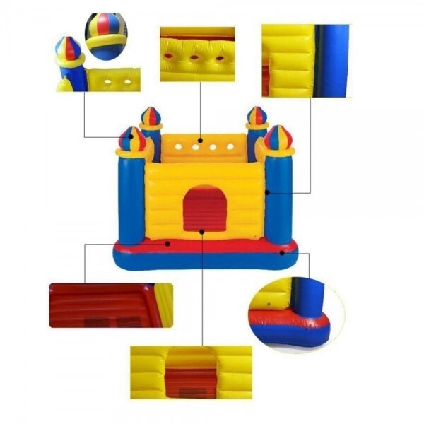 Детский надувной центр-батут Intex 48259 "Замок" (175-175-135 см) "Jump-O-Lene Castle Bouncer" ##от компании## Интернет магазин «Во!» www. wo-shop. com. ua - ##фото## 1