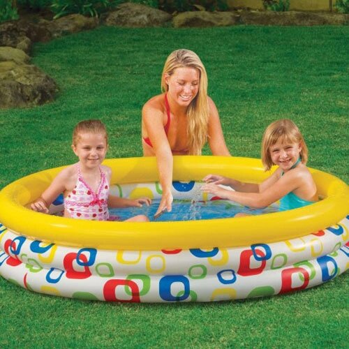 Дитячий надувний басейн Intex, 58439 "Геометричні візерунки" від компанії Інтернет магазин «Во!» www. wo-shop. com. ua - фото 1