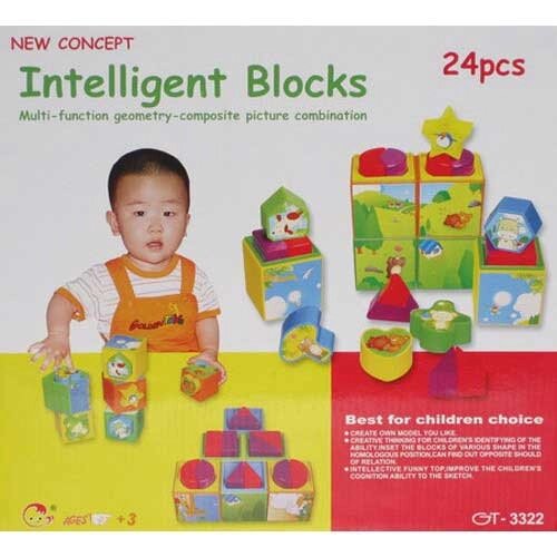 Кубики розвиваючі Intellegent blocks від компанії Інтернет магазин «Во!» www. wo-shop. com. ua - фото 1