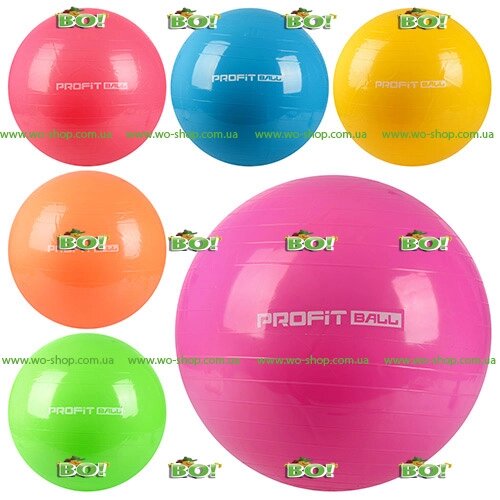 М'яч для фітнесу Фитбол 75см MS 0383 6 кольорів від компанії Інтернет магазин «Во!» www. wo-shop. com. ua - фото 1
