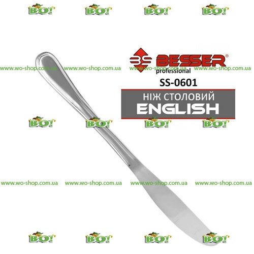 Набір столових ножів Besser ENGLISH SS-0601 від компанії Інтернет магазин «Во!» www. wo-shop. com. ua - фото 1