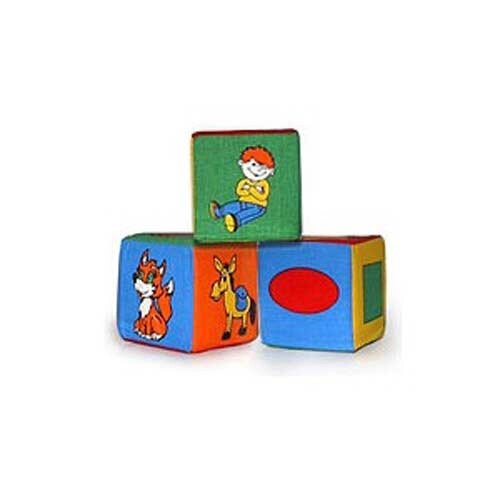 Набор из трёх мягких кубиков, Розумна Іграшка від компанії Інтернет магазин «Во!» www. wo-shop. com. ua - фото 1