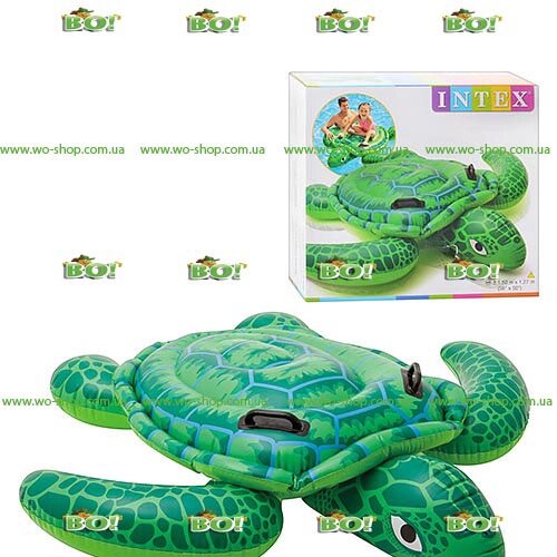 Надувна іграшка-рейдер (пліт) Intex 57524 "Черепаха" від компанії Інтернет магазин «Во!» www. wo-shop. com. ua - фото 1