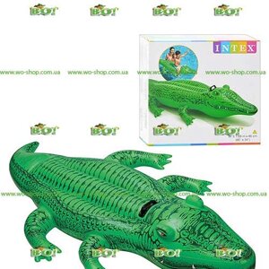 Надувна іграшка-рейдер (пліт) Intex 58546 "Крокодил"168 * 86 см)