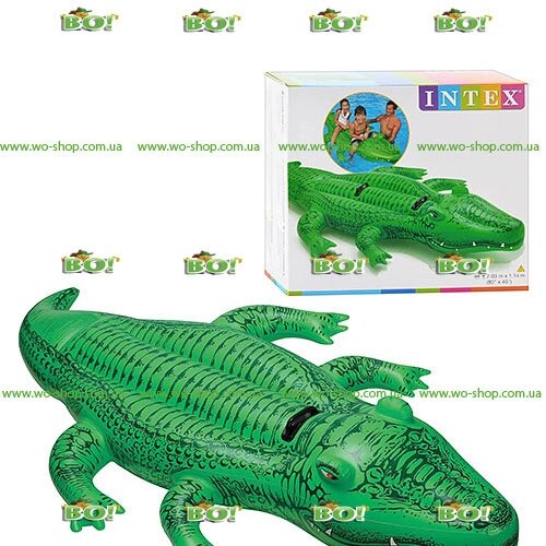 Надувная игрушка-рейдер (плотик) Intex 58562 "Крокодил" (203*114 см) ##от компании## Интернет магазин «Во!» www. wo-shop. com. ua - ##фото## 1