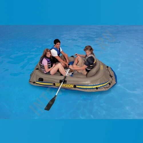 Надувная лодка Intex "Excursion 3" 68319 (насос, весла) ##от компании## Интернет магазин «Во!» www. wo-shop. com. ua - ##фото## 1