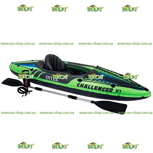 Надувний човен - байдарка Intex Challenger K1, 68305 "Kayak" від компанії Інтернет магазин «Во!» www. wo-shop. com. ua - фото 1