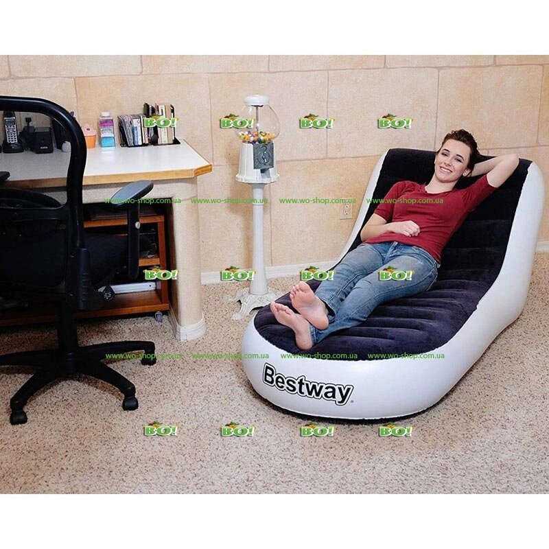 Надувное кресло Bestway 75064 (165-84-79 см) ##от компании## Интернет магазин «Во!» www. wo-shop. com. ua - ##фото## 1