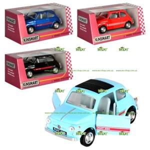 Машинка KINSMART KT 5345 5004 W 1:28 FIAT 500, 2 види