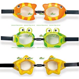 Окуляри для плавання Intex, 55603 Мешканці моря "Fun Goggles" (3 види)