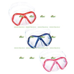 Дитяча маска для плавання дитяча Bestway 22048 з широким кутом огляду (3 кольори, 3-6 років)