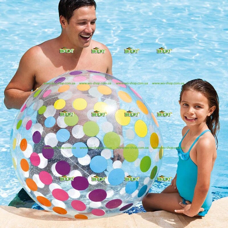 Пляжный надувной мяч Intex 59065 (107 см) від компанії Інтернет магазин «Во!» www. wo-shop. com. ua - фото 1