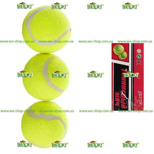 Теннисные мячи 3 шт MS 0234 від компанії Інтернет магазин «Во!» www. wo-shop. com. ua - фото 1