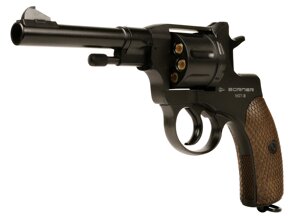 Пневматичний револьвер Borner Наган NGT Black BB